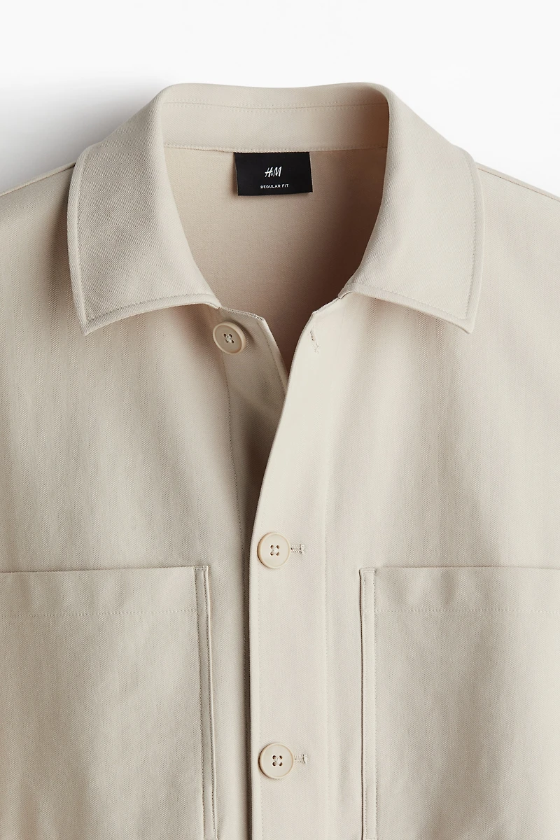 Regular-Fit Twill Overshirt
