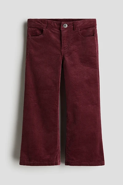 Wide-Leg Corduroy Pants