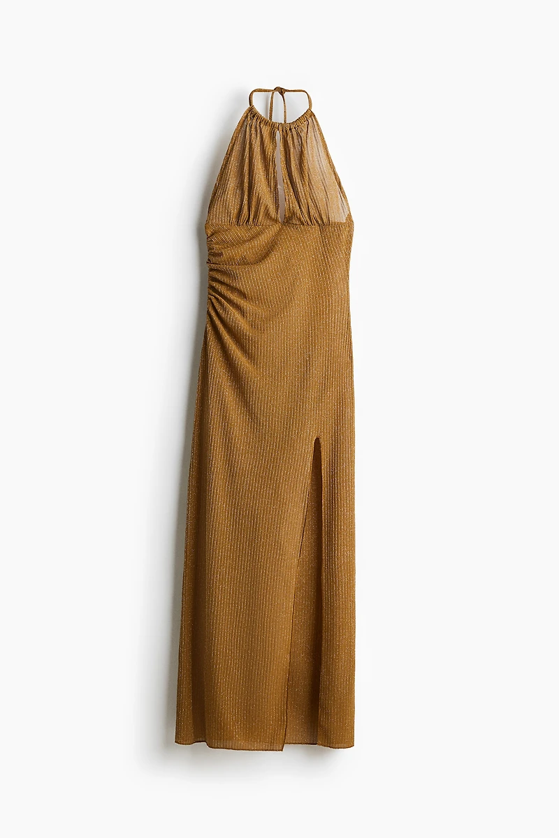 Draped Halterneck Dress