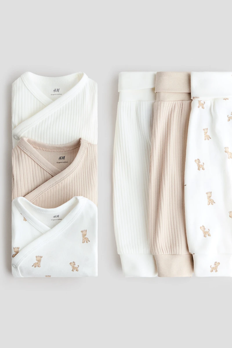 6-piece Bodysuit and Pants Set