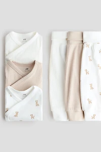 6-piece Bodysuit and Pants Set