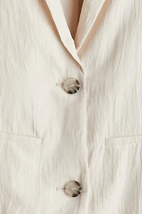 Textured-Weave Blazer