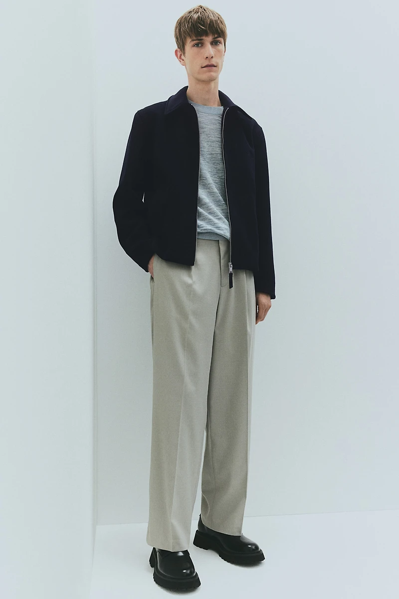 Regular Fit Wool-Blend Shacket