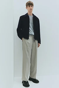Regular Fit Wool-Blend Shacket