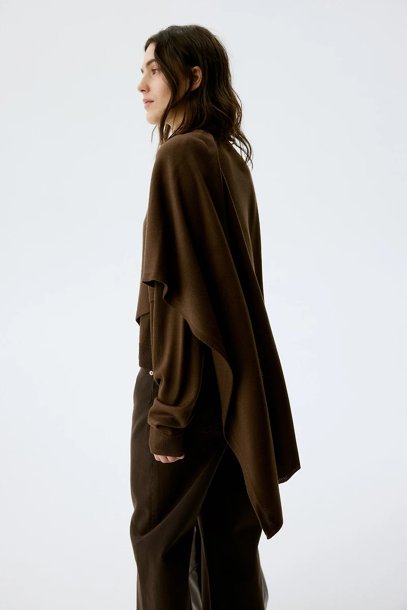 MAMA Scarf-Detail Nursing Sweater