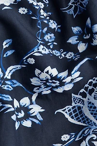 Cotton Dress with Tie-Top Shoulder Straps