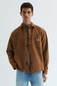 Oversized-Fit Canvas Overshirt
