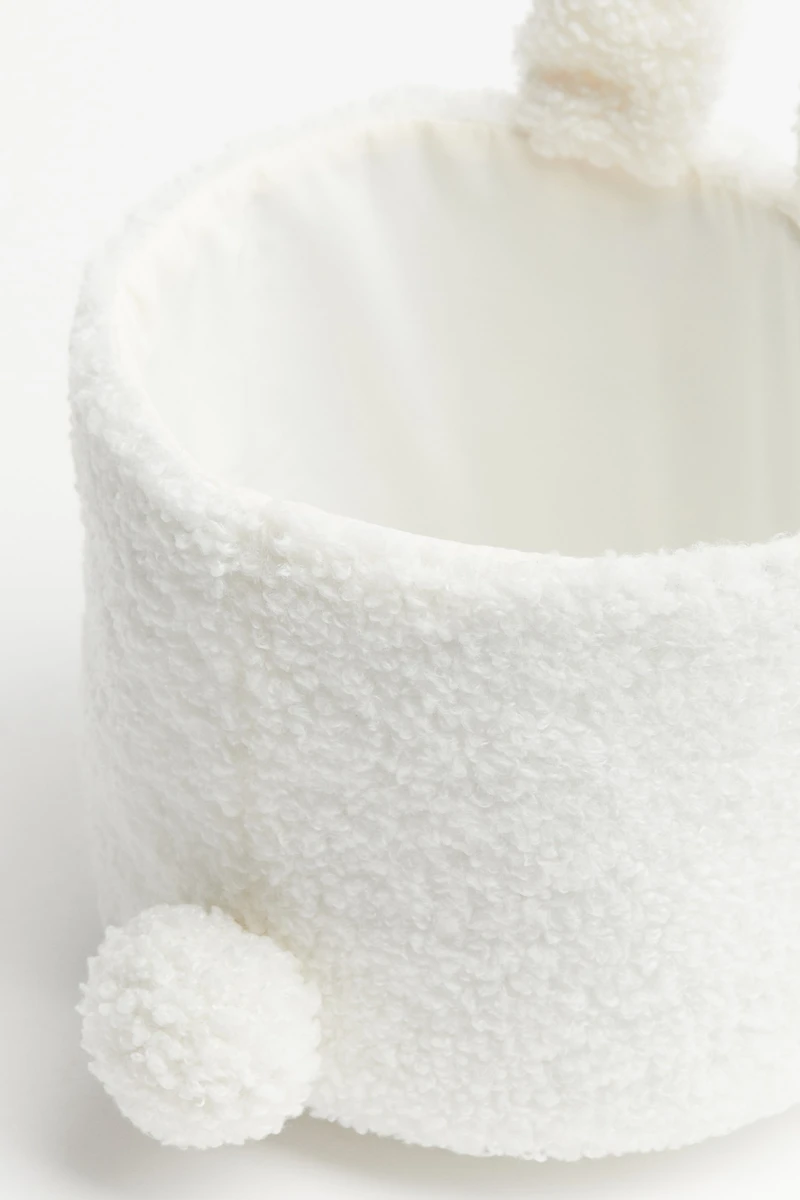 Teddy Fleece Storage Basket