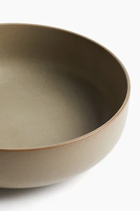 Reactive-Glaze Stoneware Serving Bowl