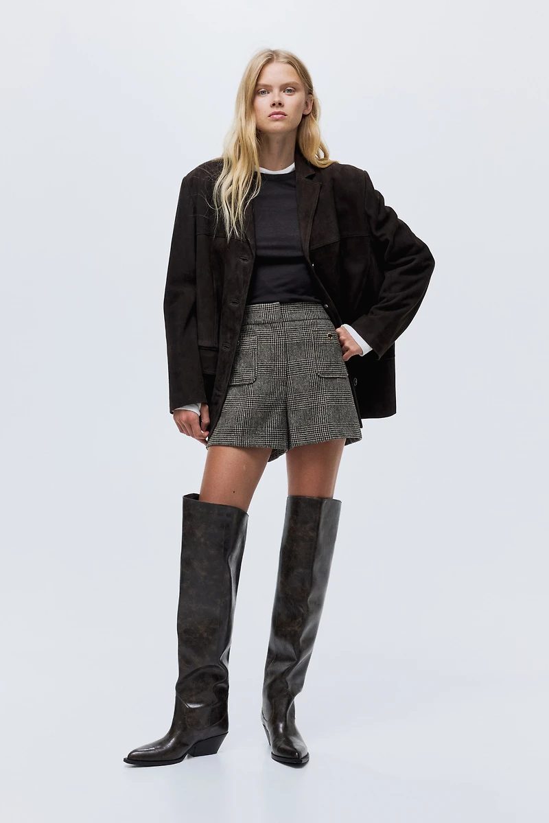 Short de tailleur à taille haute