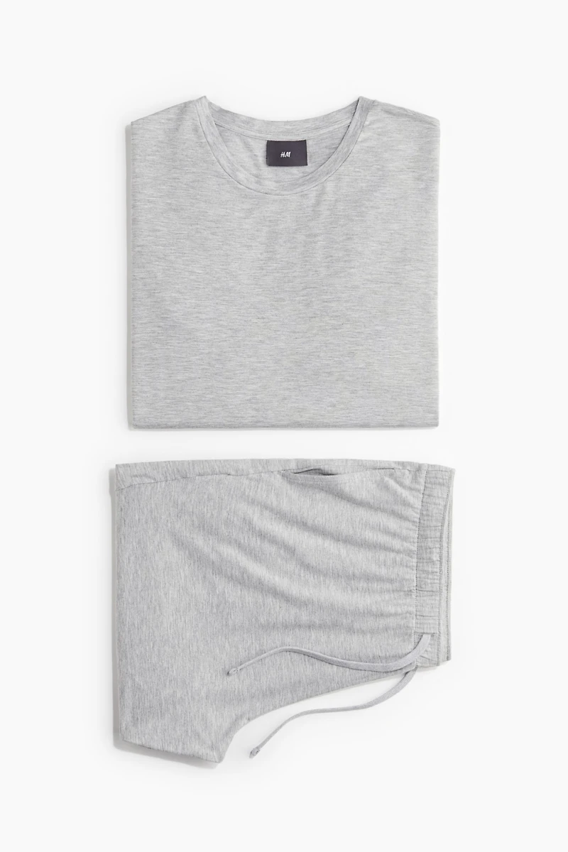 T-shirt et short de pyjama en jersey
