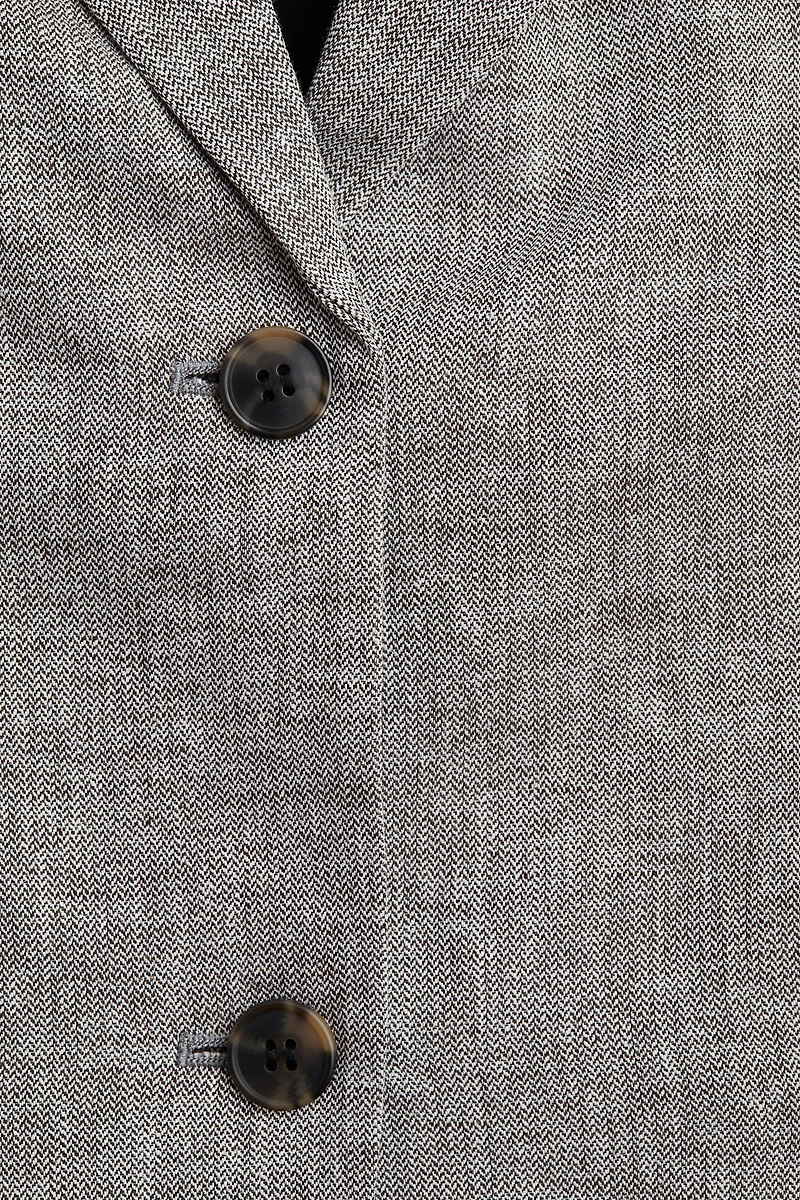 Blazer en lin mélangé