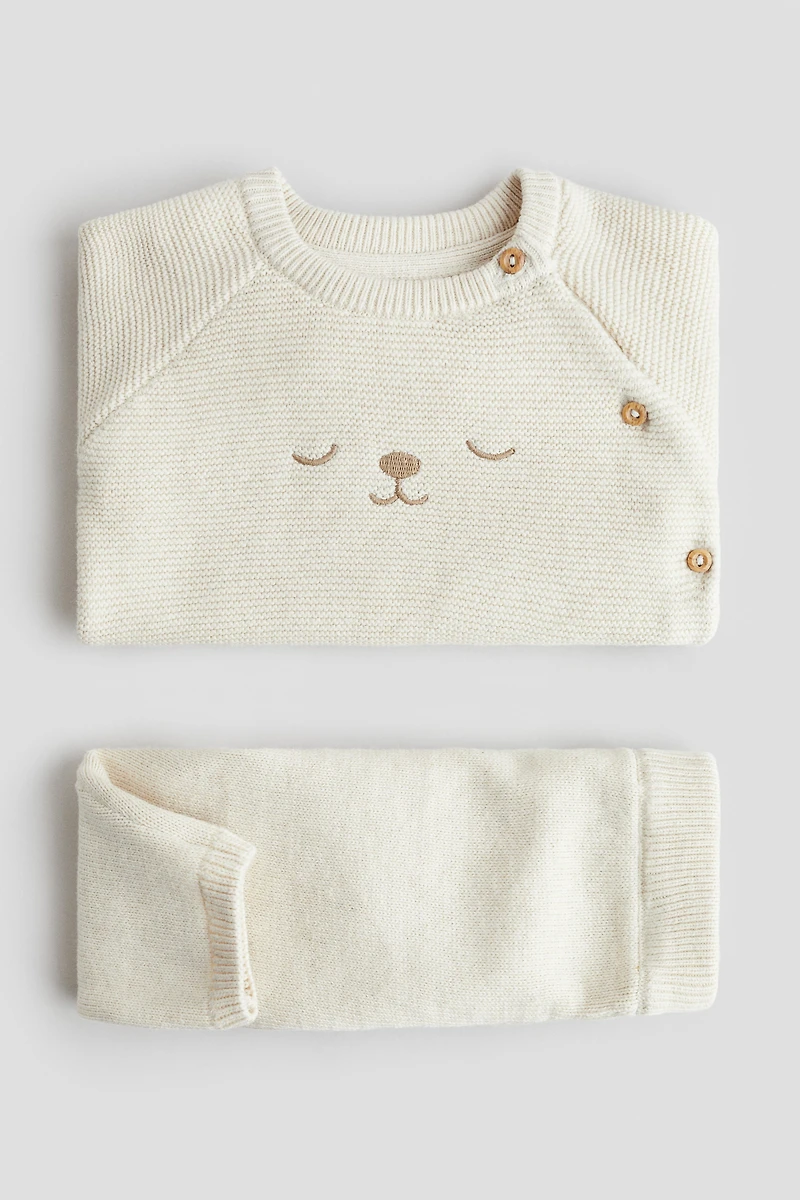 2-Piece Cotton-Knit Set