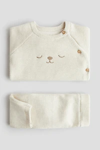 2-Piece Cotton-Knit Set