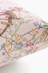 Housse de coussin en coton à motif