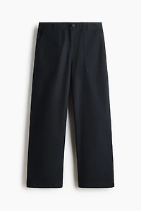 Relaxed-Fit Twill Pants