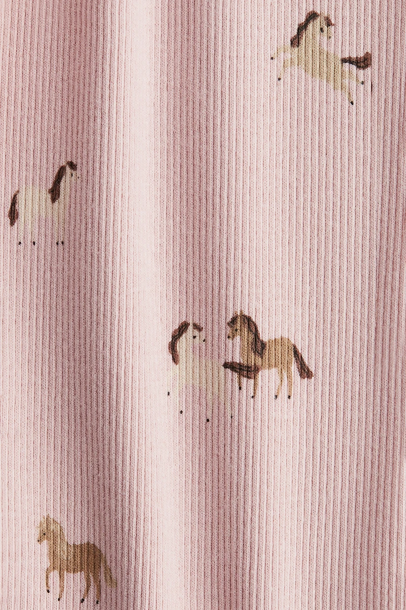 Legging en coton côtelé