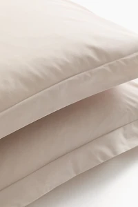 2-pack cotton percale pillowcases