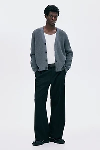 Regular-Fit Rib-Knit Cardigan