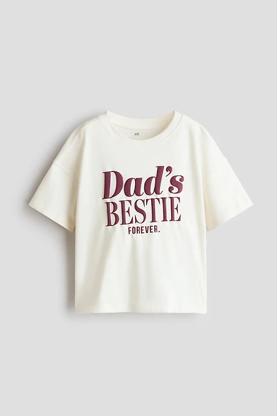 T-shirt en coton avec motif imprimé