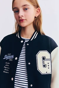 Veste de baseball avec appliqués