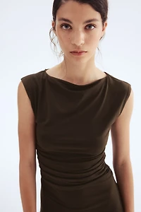 Cap-sleeved Dress