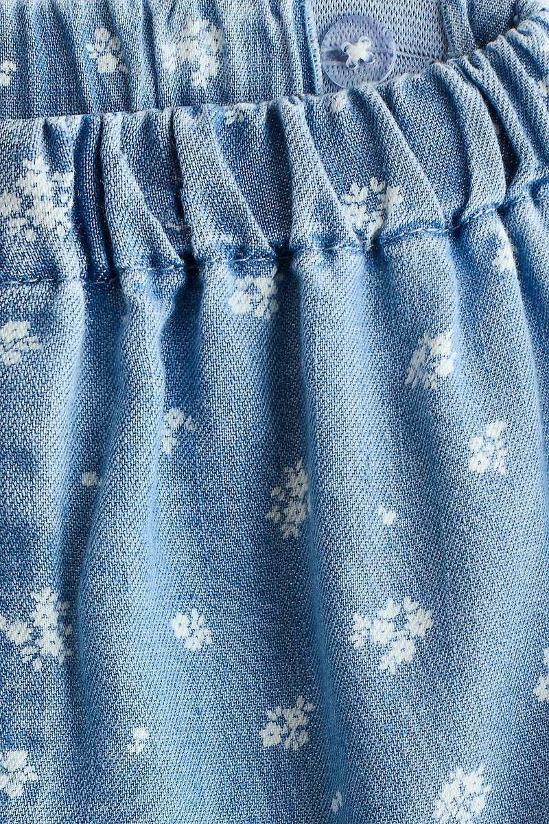 Ensemble 2 pièces en denim imprimé