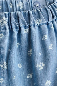 Ensemble 2 pièces en denim imprimé