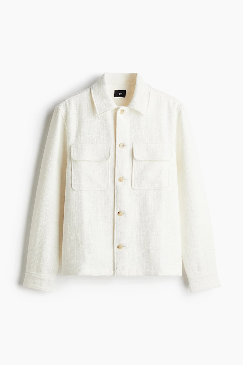 Surchemise classique en tissu texturé