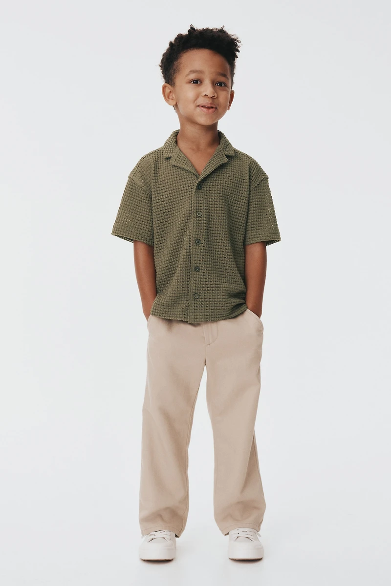 Textured-Knit Resort Shirt