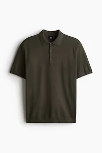 Regular-Fit Fine-Knit Polo Shirt