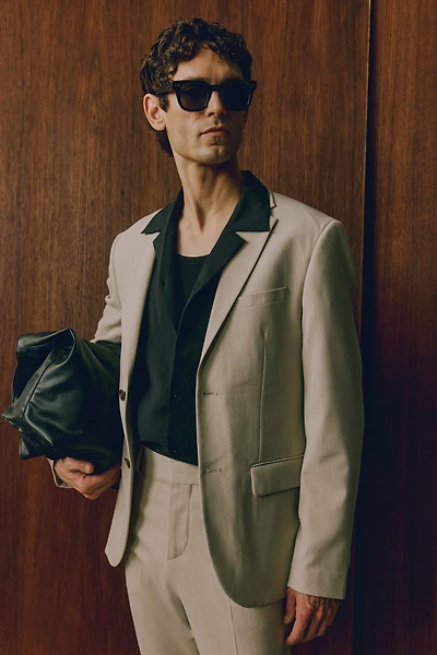 Veste près du corps à fermeture droite
