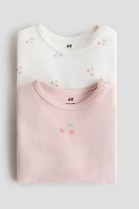 2-pack Long-sleeved Bodysuits