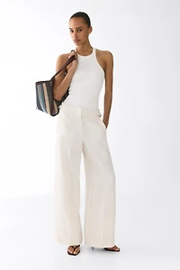 Wide-Leg Dress Pants