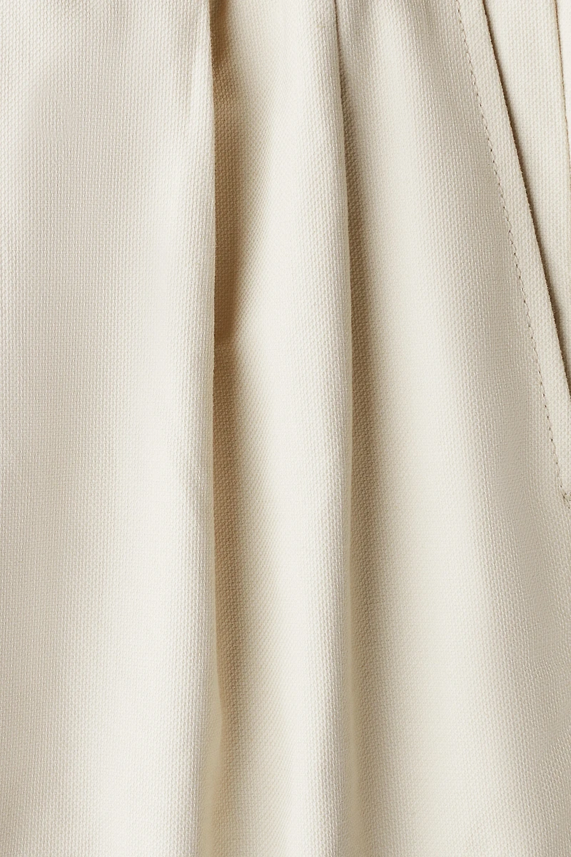Relaxed-Fit Tailored Linen-Blend Pants