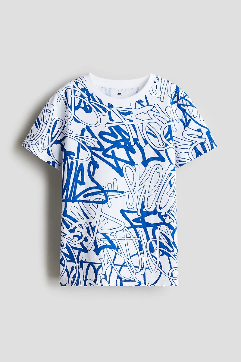 Printed cotton T-shirt