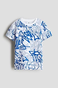 Printed cotton T-shirt