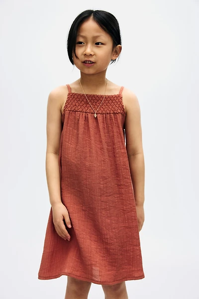 Smocked Strappy Dress