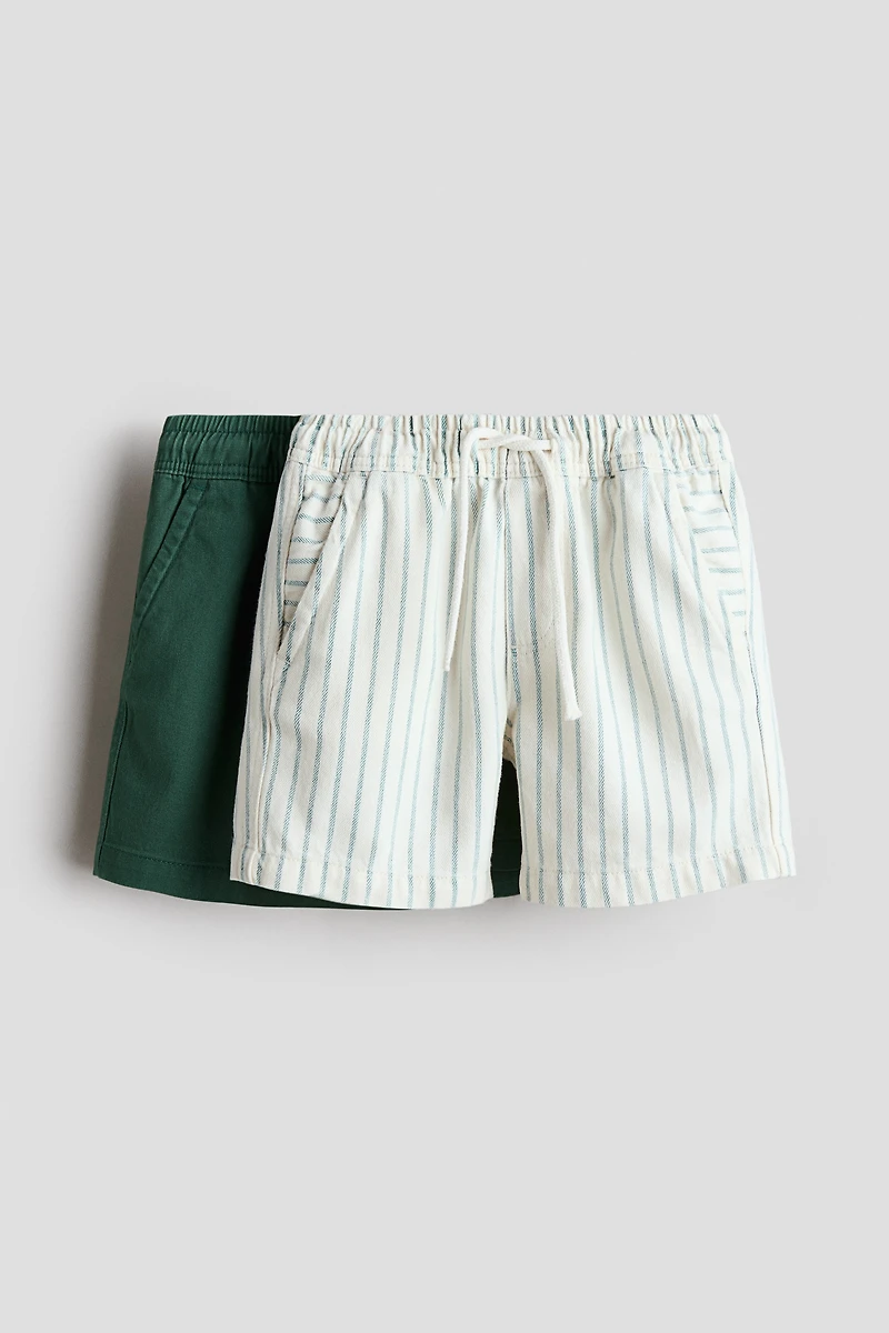 2-Pack Cotton Twill Shorts