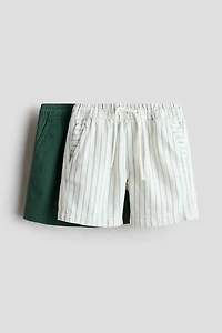 2-Pack Cotton Twill Shorts