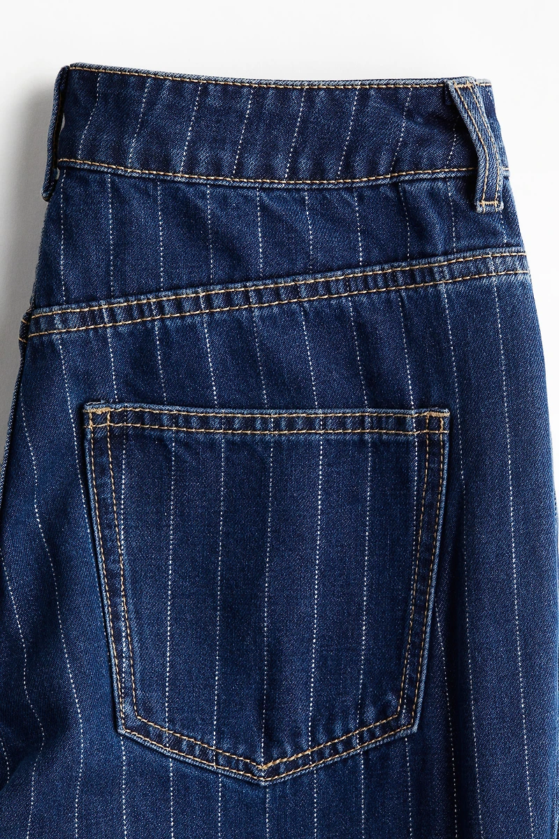 Wide Ultra High Foldover Cuff Jeans