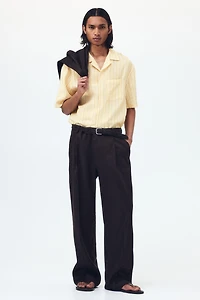 Chemise décontractée à col cubain