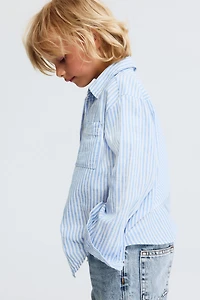 Linen-Blend Shirt
