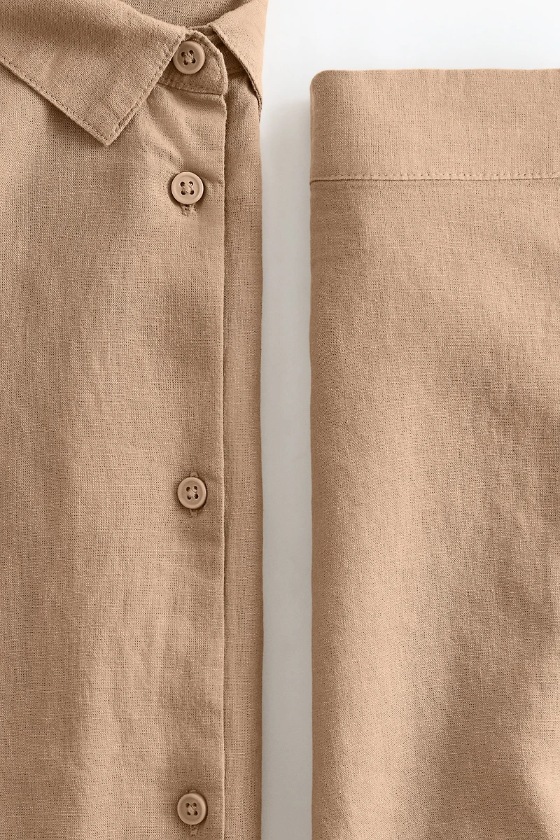 Linen-blend Pajamas