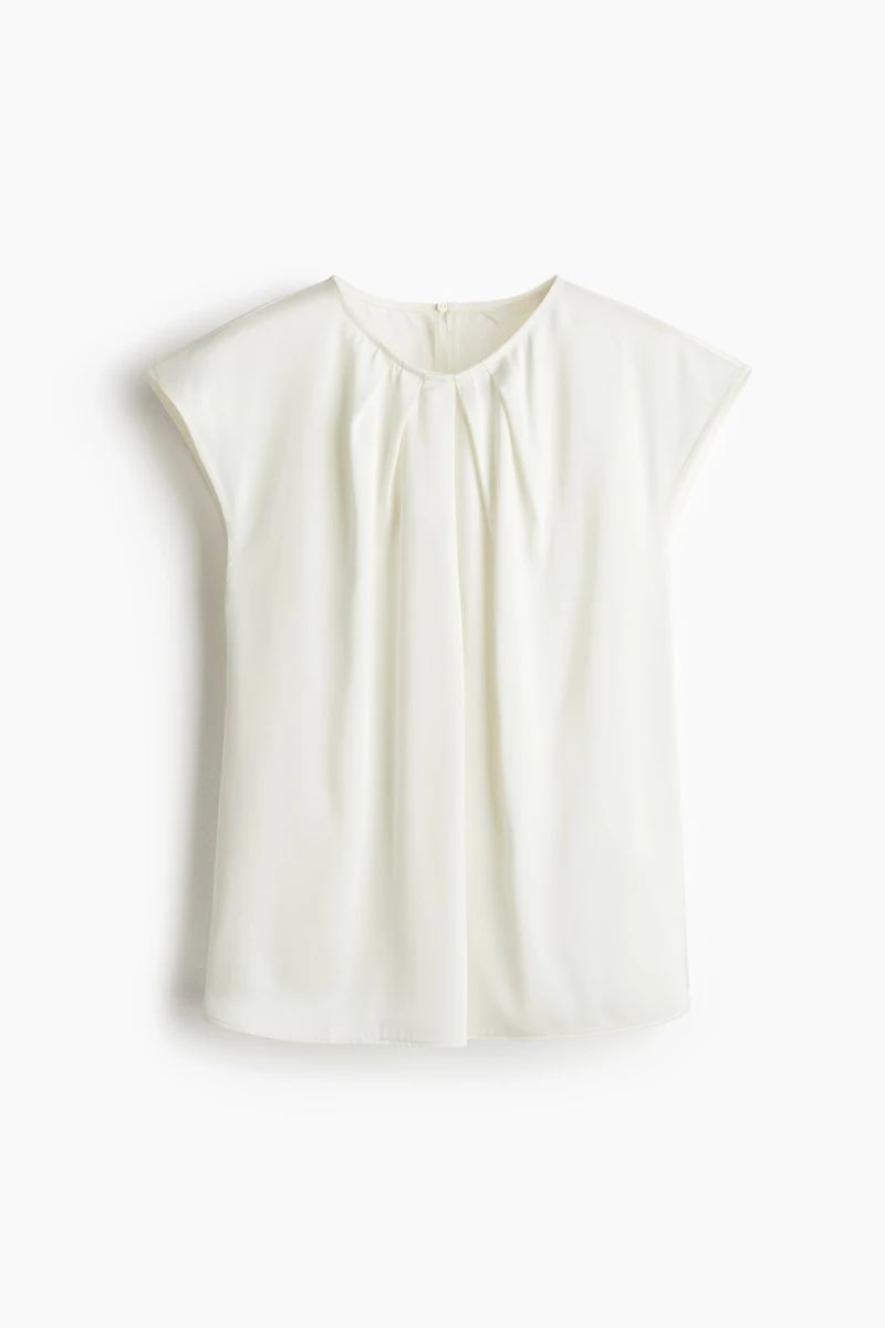 Blouse avec plis devant