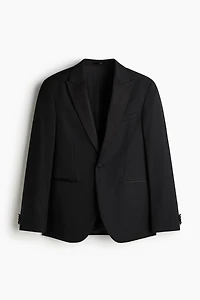 Slim-Fit Wool-Blend Tuxedo Jacket