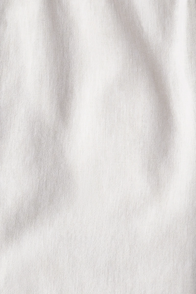 Relaxed Fit Linen-Blend Pants