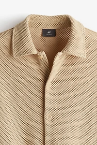 Chemise Coupe Classique en maille ajourée