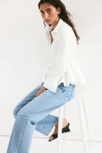 Chemise péplum en coton
