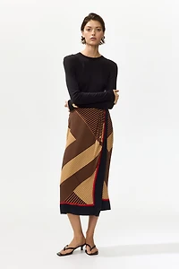 Jupe portefeuille en viscose